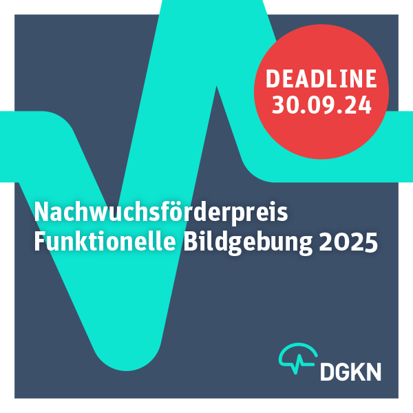 DGKN-Ausschreibung: Nachwuchsförderpreis Funktionelle Bildgebung 2025
